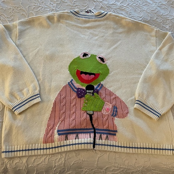 Rare Kermit The Frog Zara Sweater 